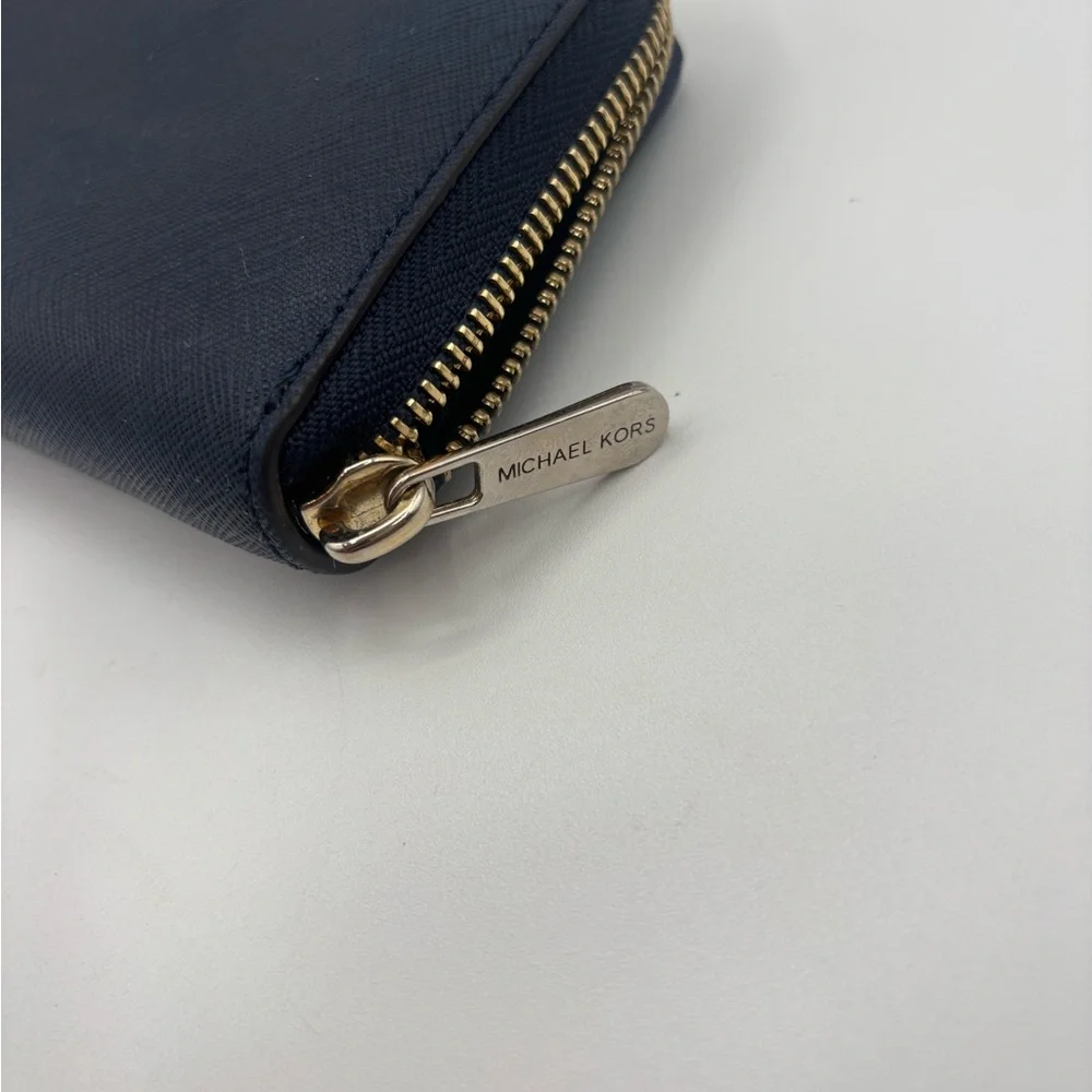 Michael Kors Navy Wristlet Wallet - Picture 10 of 10